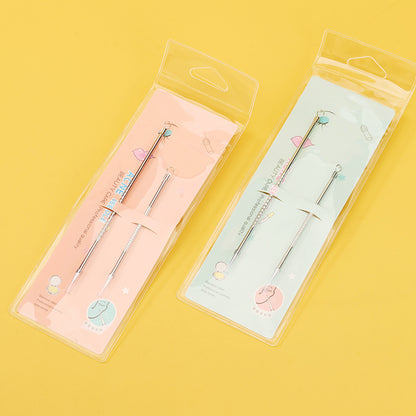 S-507 Juego de dos agujas para el acné (plateadas) M.50 