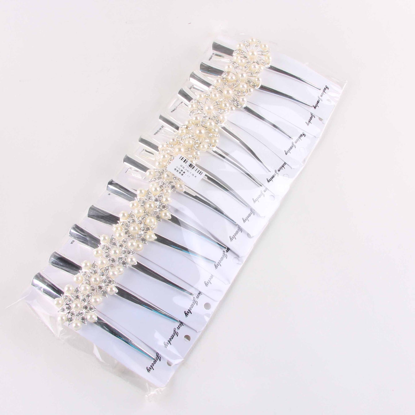 M42 Pearl and Rhinestone-studded Claw Clip