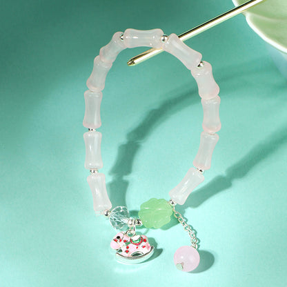 Enamel Trojan Horse Bamboo Bracelet  M.43