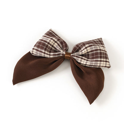 M42 Double - Plaid Bow - shaped Duck Clips