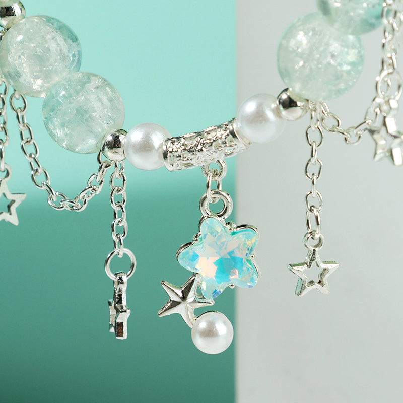 Cracked Starry Pearl Bracelet  M.43
