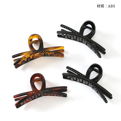 M42 4.33 Inch Large Hair Claw with Matte Cross Design