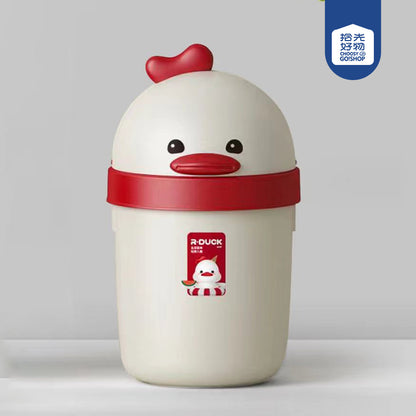 Yuanqi Red Duck Model 581 Duck-Shaped Desktop Sanitary Trash Can M.23 JPDB