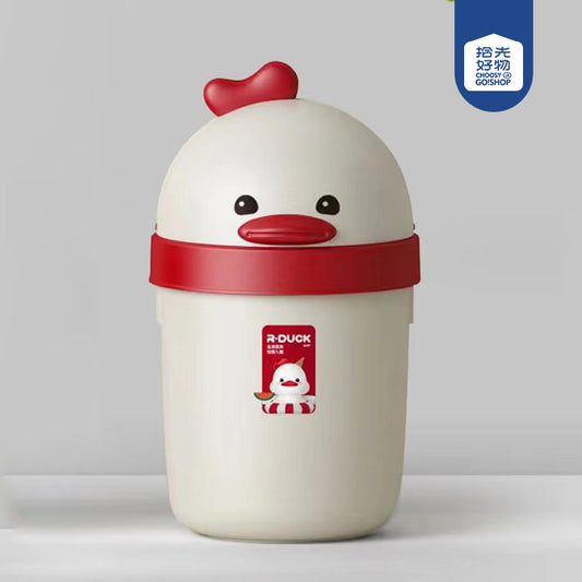 Yuanqi Red Duck Model 581 Duck-Shaped Desktop Sanitary Trash Can M.23 JPDB