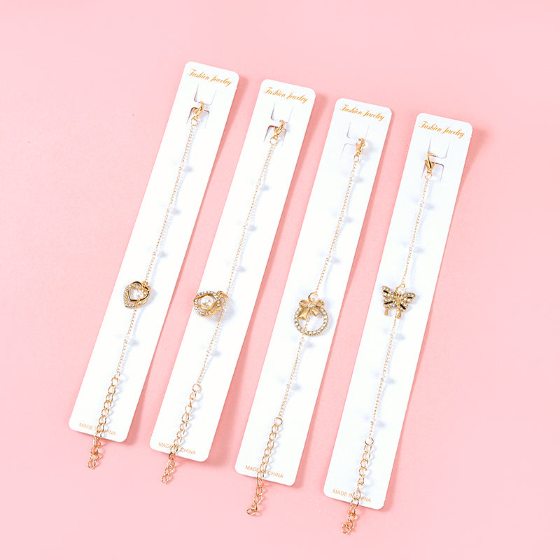 Diamond-Accented Pearl Bracelet  M.43