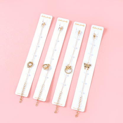 Diamond-Accented Pearl Bracelet  M.43