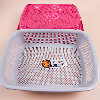 319 Square Storage Basket Thickened PP Material Large Capacity Home Organizer M.67