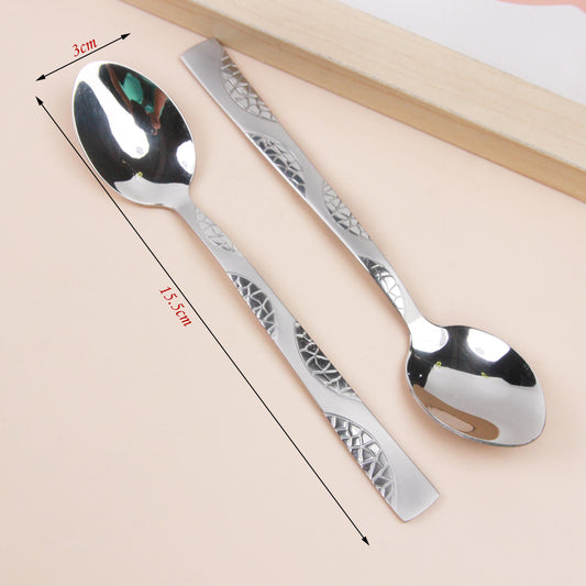 Stainless Steel Printed Spoon Set (2-piece Bagged) M.66