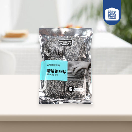 Model AMS - 139 Six-Piece Steel Wool Scrubber M.68