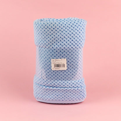 M.25 JPDBModel 8333 Coral Fleece Pineapple Lattice Piped Bath Towel