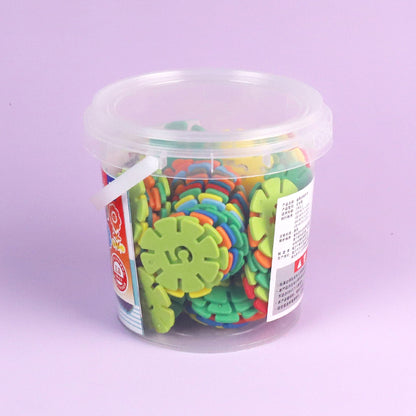 0-0209-6 Large Snowflake Building Blocks (in Medium Cylinder) M.02 JPDB