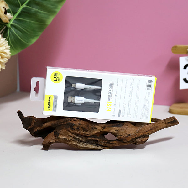 1.3m Ultra-soft & Flexible TPE Fast Charging Data Cable - Model Q15I (Apple Compatible) A12JPDB