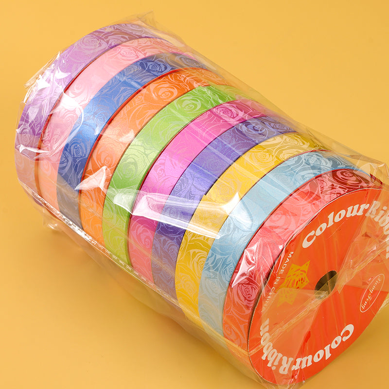 1.6CM Rose Flower Plastic Ribbon (10 Meters) M.11