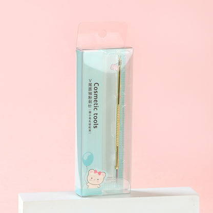 S-571V Tail Round Shaft Blackhead Remover Needle (Gold) M.51