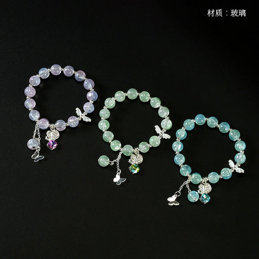 New Style Gem Diamond Butterfly Bracelet  M.43