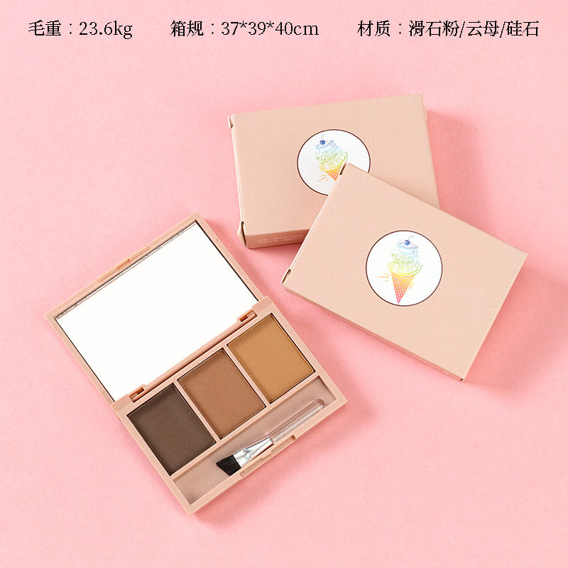 5227 Ice Cream Three-Color Eyebrow Powder M.58