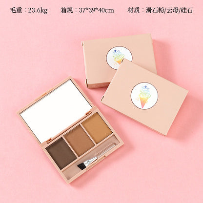 5227 Ice Cream Three-Color Eyebrow Powder M.58
