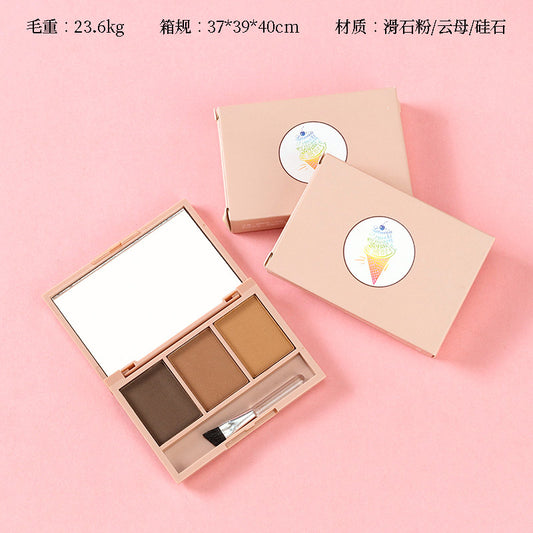 5227 Ice Cream Three-Color Eyebrow Powder M.58