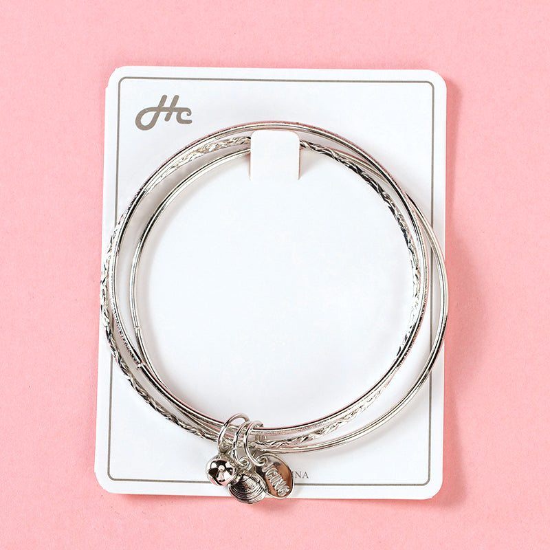 Three Lives Three Worlds Bell Charm Bangle  M.43