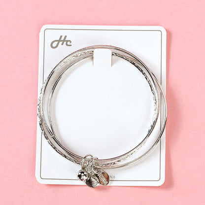 Three Lives Three Worlds Bell Charm Bangle  M.43