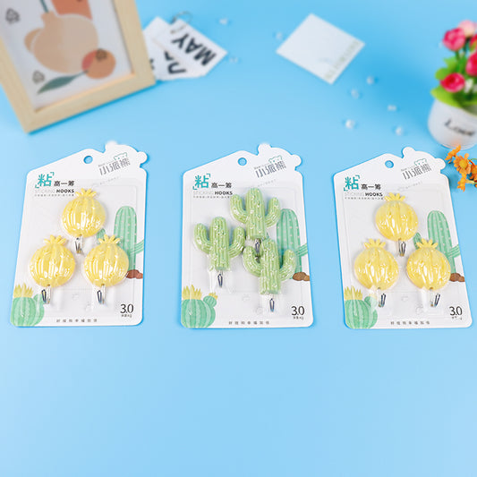 Xiaopaixiong Model 9115 Adhesive Hooks - Creative Cactus Design M.16