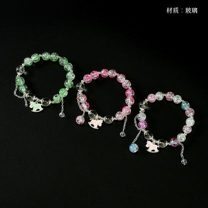 Cracked Enamel "Ma Dao Cheng Gong" Bracelet  M.43