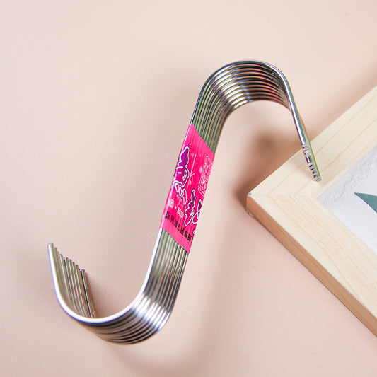 Jinhui Stainless Steel Flat - head S - Hooks (10 Pieces)  M.16