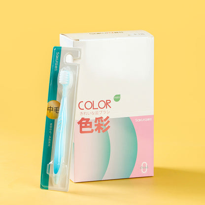 SAKURA High - Efficiency Deep Cleaning Small Head Toothbrush Single Pack S - 135 Soft Bristle for Gums M.14