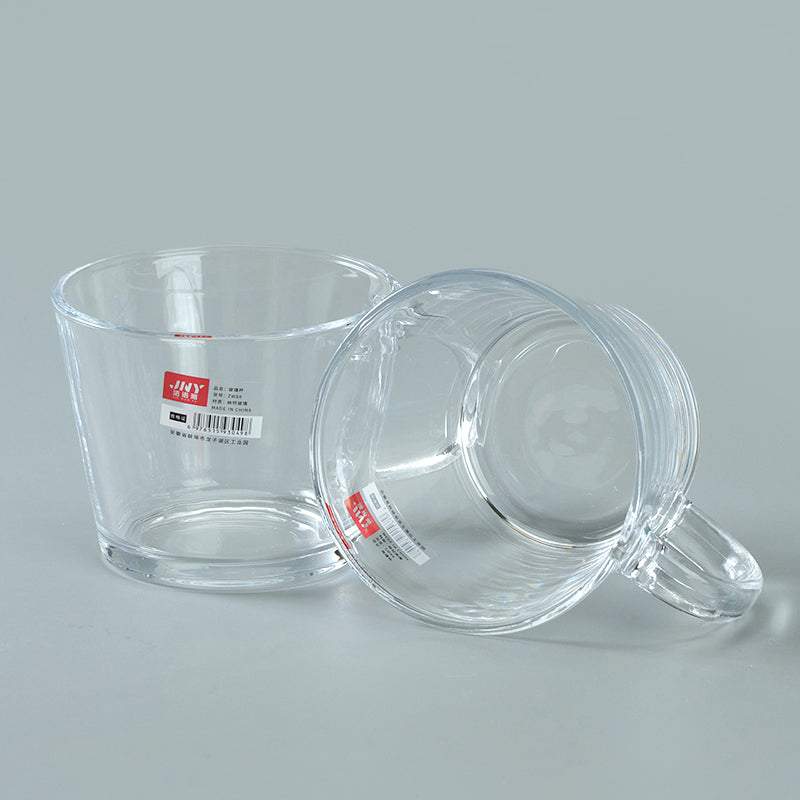 WW88 Milk Straight Mouth Glass Mug with Handle  M.17 M.65