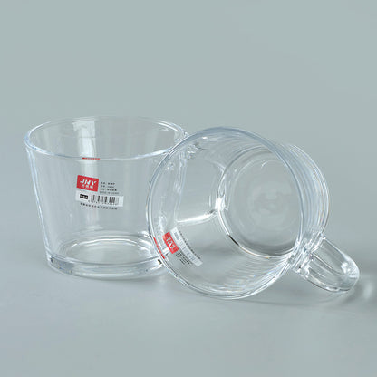 WW88 Milk Straight Mouth Glass Mug with Handle  M.17 M.65