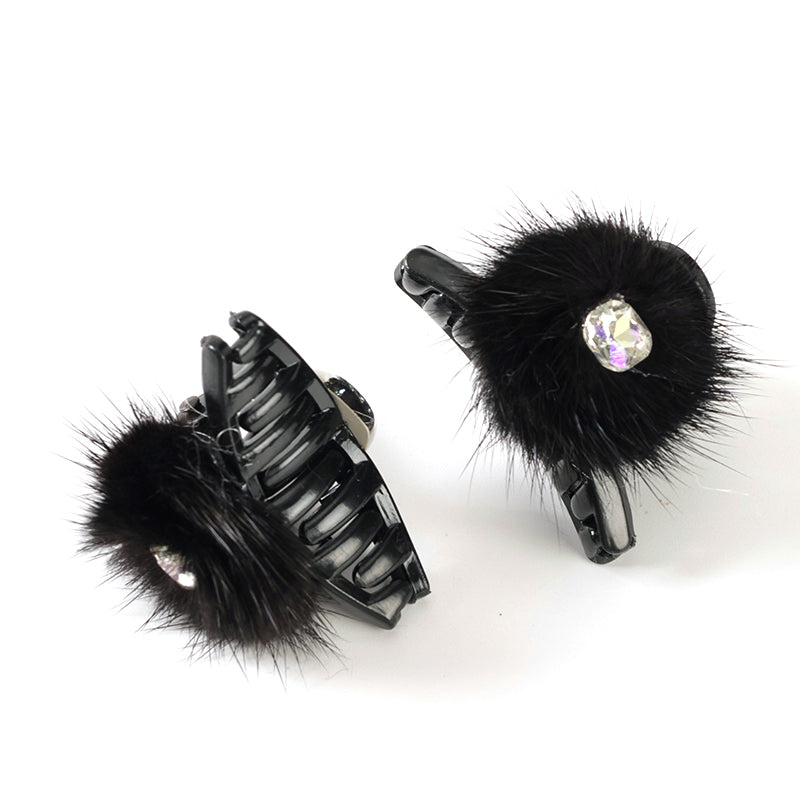 M42 - Garra pequeña de pelo negro en caja con accesorio de taladro de bola de pelo (lado AB) 