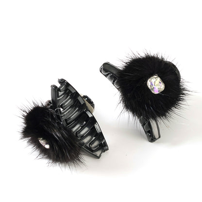 M42 - Garra pequeña de pelo negro en caja con accesorio de taladro de bola de pelo (lado AB) 