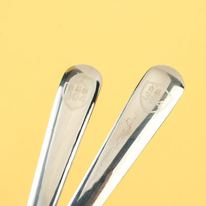304 Stainless Steel Chinese-Style Large Flat-Bottom Spoon M.66