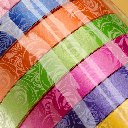 1.6CM Rose Flower Plastic Ribbon (10 Meters) M.11