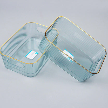 9606 Gold Rim Storage Box Luxury Design High-Quality PP Jewelry Organizer M.67