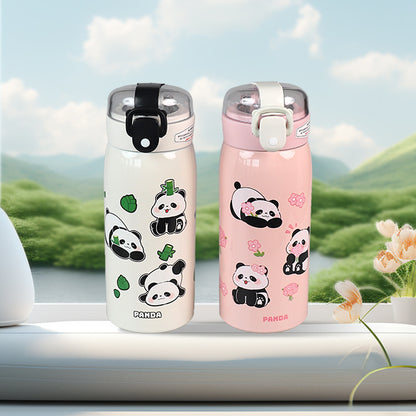 H-BW-1333 Panda Straw Vacuum Insulated Mug (350ml) M.26 JPDB