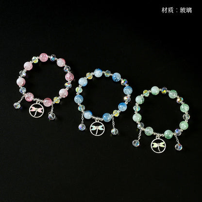 Milk Cap Cracked Dragonfly Bracelet  M.43