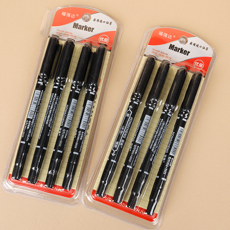 Card - packaged Set of 4 Small Double - ended Marking Pens M.82