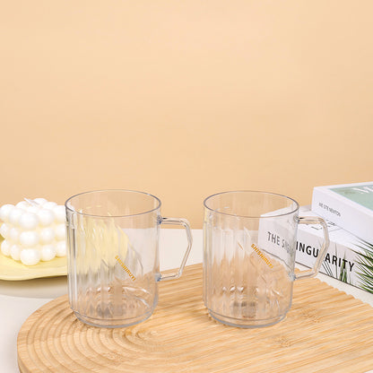 CHT-8119 Light Luxury PET Vertical Striped Mouth Cup M.26