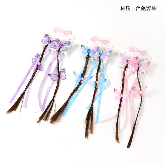 M42 Boxed Hair Extensions Braid with Butterfly Clips for Kids