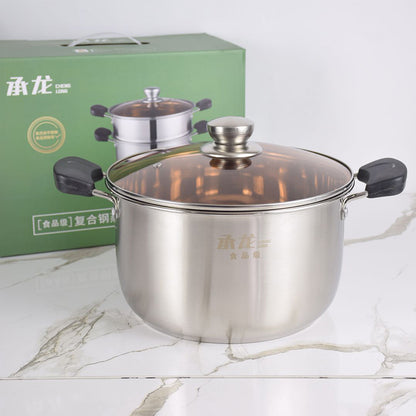 24cm Composite Steel Steamer and Soup Pot Model 2472 M.61 JPDB
