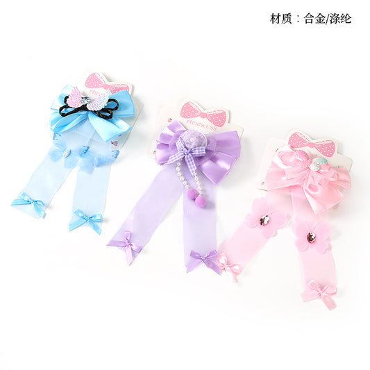 M42 Boxed Ribbon & Bow Hair Clips for Kids