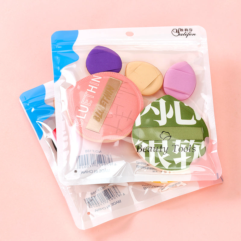 F188 Borla de algodón de azúcar + Juego de borlas para polvos de dedo (2+3) M.50 