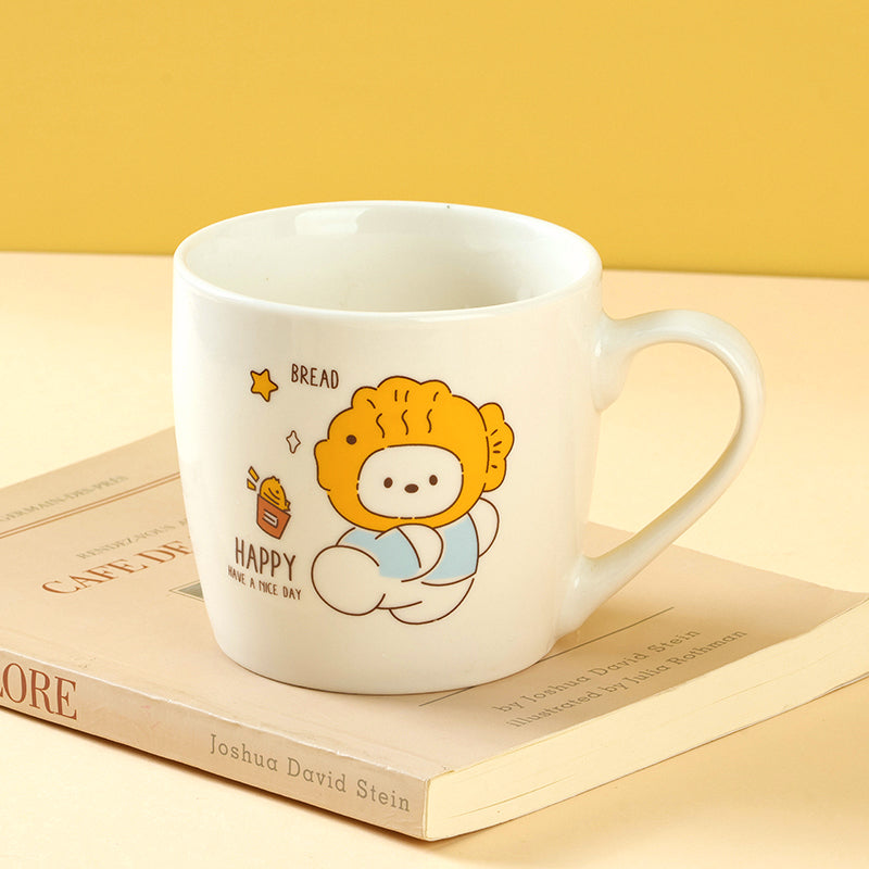 C497 Decal Ceramic Mug Random Flower Pattern High-Temperature Fired Daily CupM.65