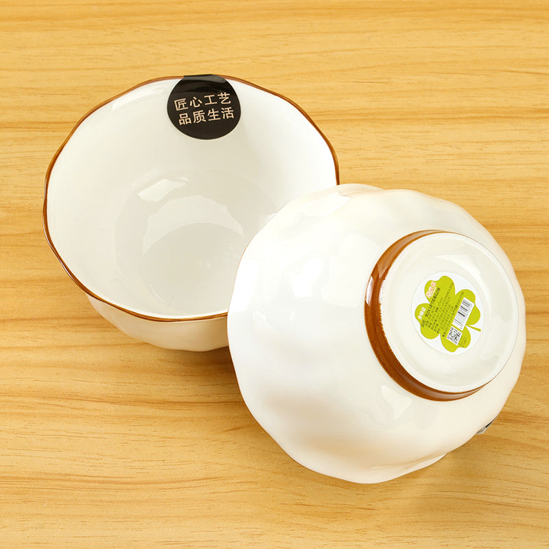 4.5-inch Rose-patterned Ruffled Bowl M.66 JPDB