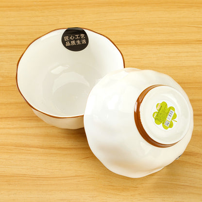 4.5-inch Rose-patterned Ruffled Bowl M.66 JPDB