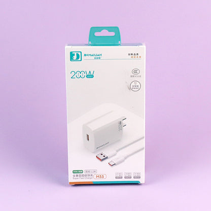 200W Type-C Charging Kit - Model M33 (Huawei Compatible) A12 JPDB