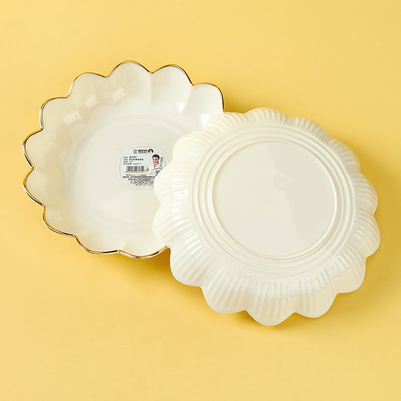 6131 Multi-petal Lotus Fruit Plate M.20