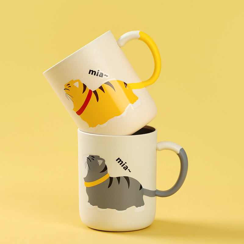 CHT-8132 Two-color Cute Kitten Mug M26 M.26