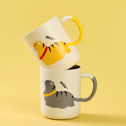 CHT-8132 Two-color Cute Kitten Mug M26 M.26